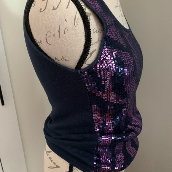MICHAEL Michael Kors Purple Sequin Tank Top - Picture 4 of 8